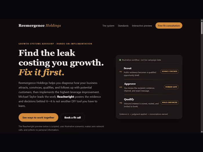 Reachwright: Evidence-First Prospecting System