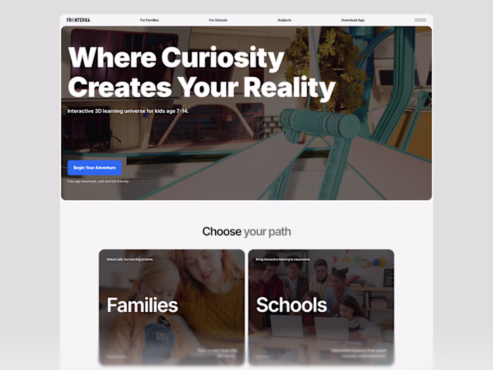 Fronterra - AI-Powered Immersive 3D Learning Platform
