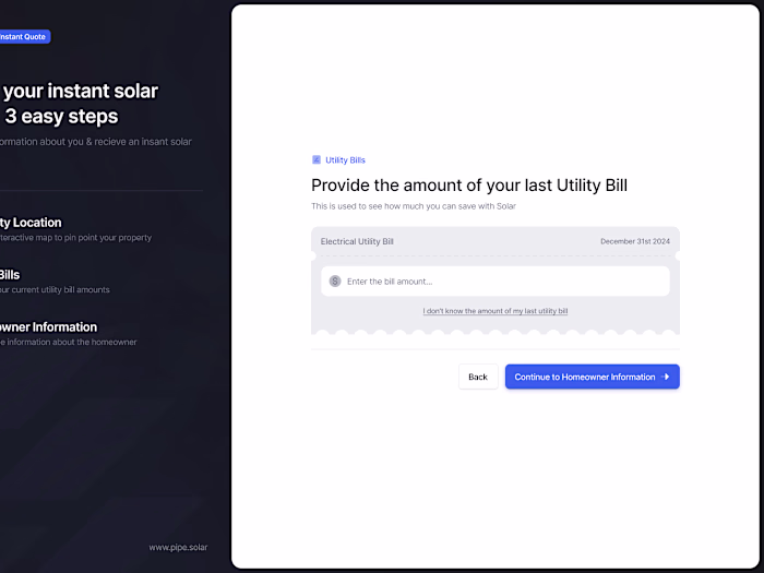 Onboarding Utility Bill Step Crafted in Figma & Bubble!