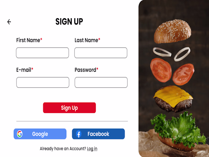 Sign Up Page Design