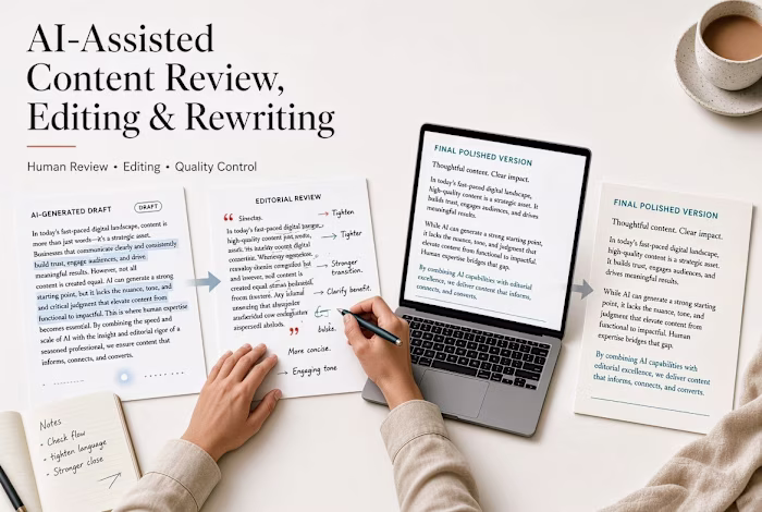 AI-Assisted Content Review, Editing & Rewriting