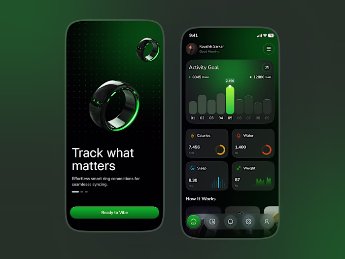 Smart Ring App UI |