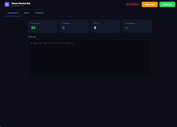 Steam Market Bot is an