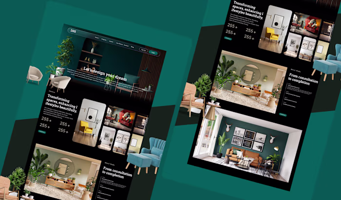 Interior Design Studio UIs