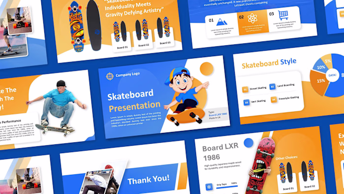 Skateboard Visual Presentation Deck