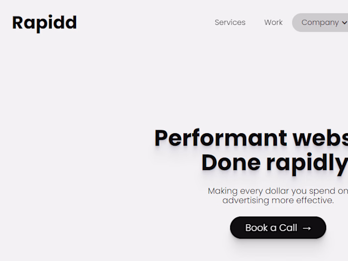 RAPIDD.DEV Agency Site