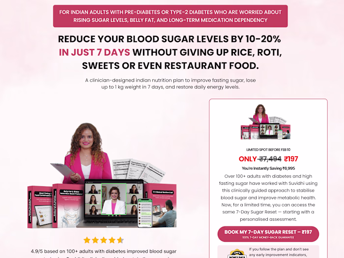 Blood Sugar Reset Landing Page
