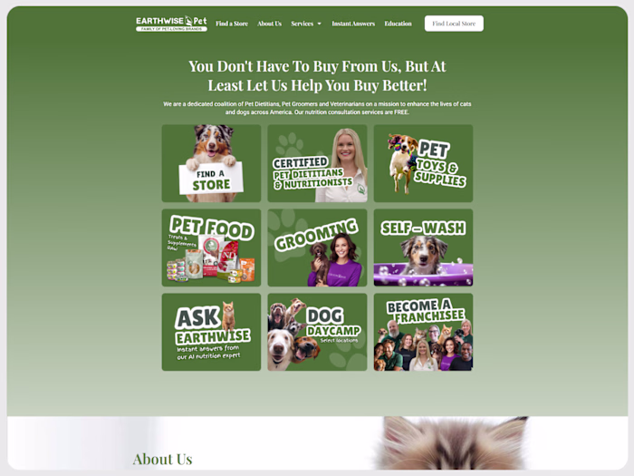 Shopify Website Design for Pet 