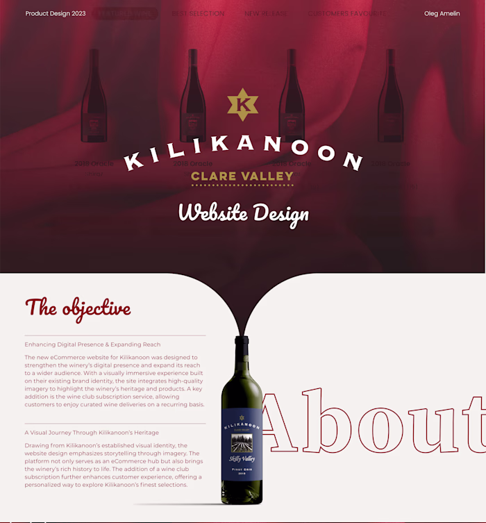E-commerce Website Design for Winery