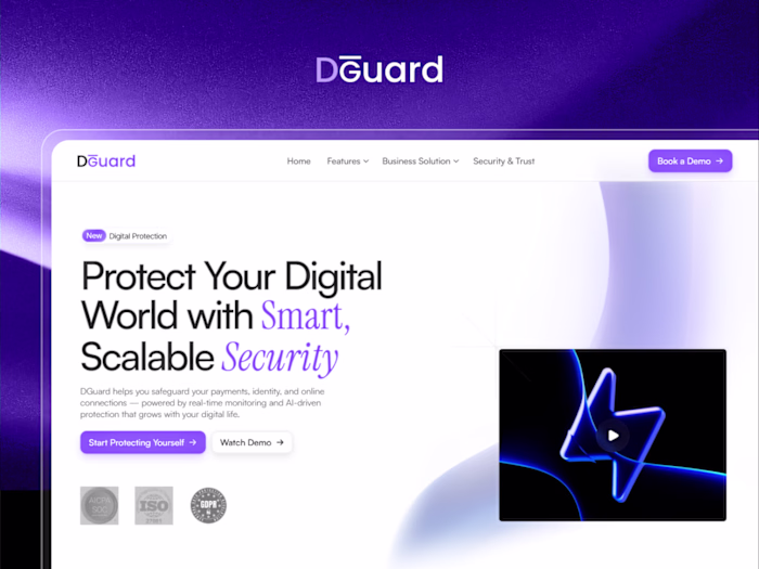 DGuard : Framer Website Redesign & Development