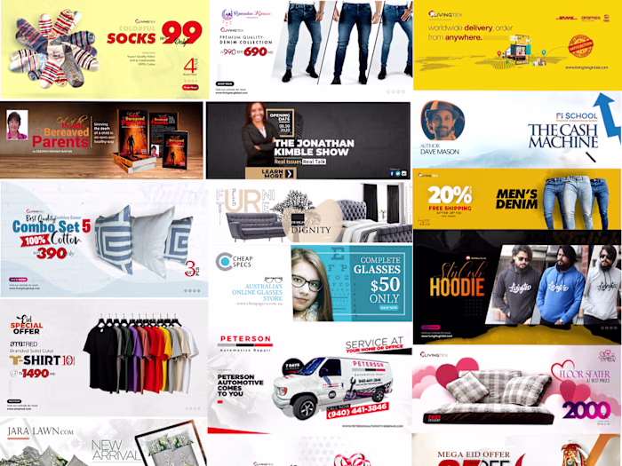 Promotional Web Banners & Social