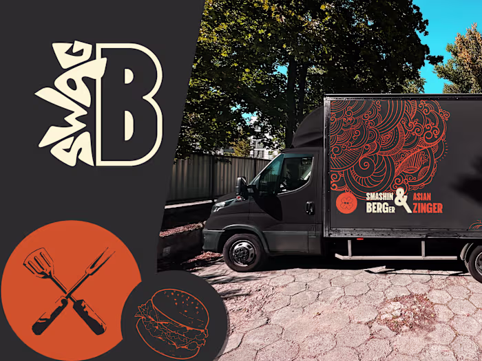 FOOD TRUCK Rebranding | Logo design | Wrap design