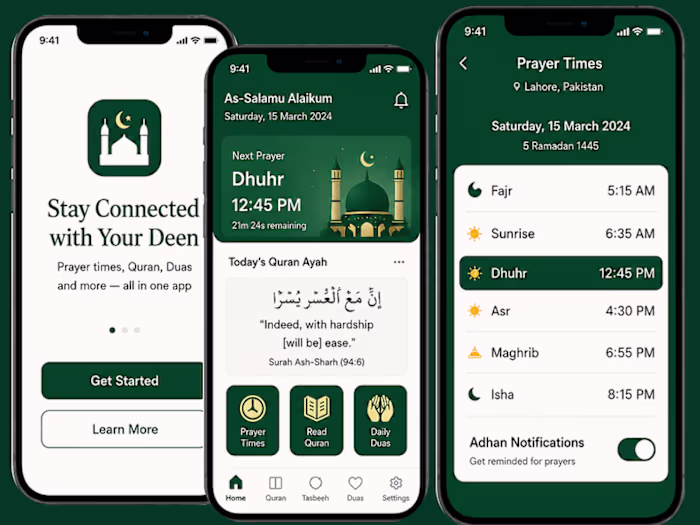 Deenpal Islamic App Design
DeenPal is