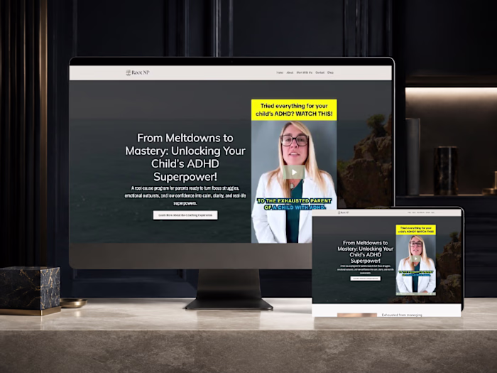 Kajabi ADHD Coaching Funnel & Lead Capture Landing Page