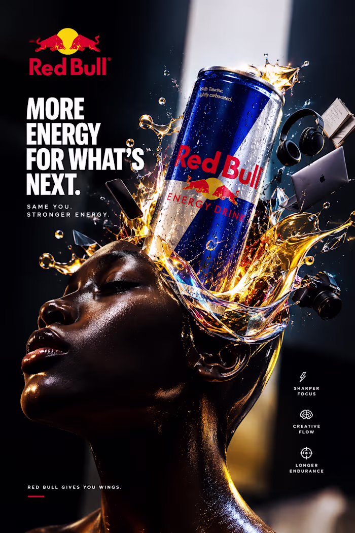 I designed a Creative Campaign Ad for Redbull