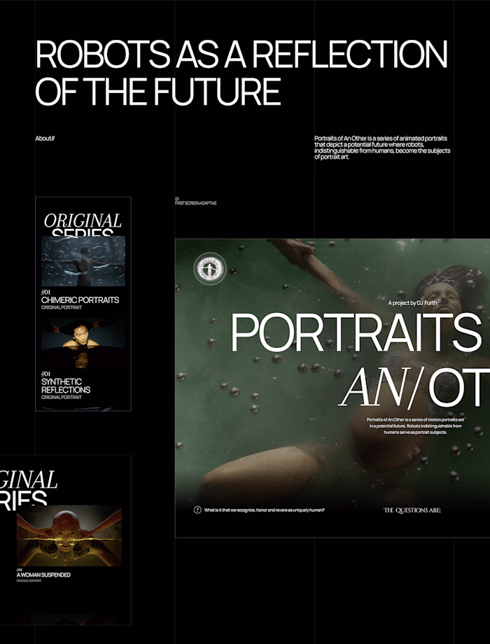 Portraits of an other |  Landing Page