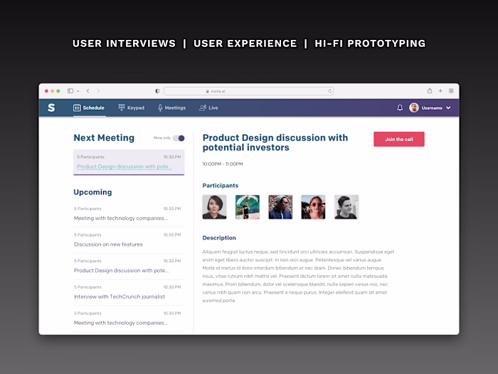AI assistant for meetings