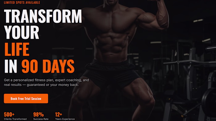 Designed a conversion-focused landing page