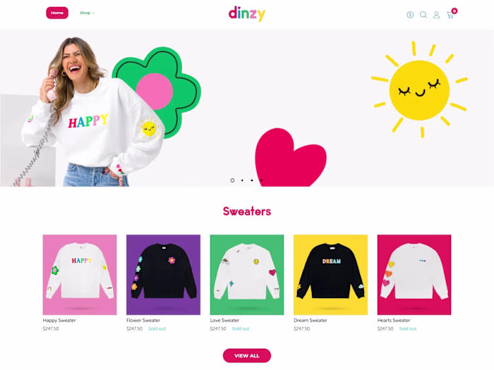 Dinzy Clothing Shopify Store |