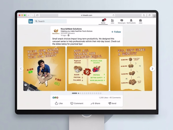 NourishNest Linkedin carousel