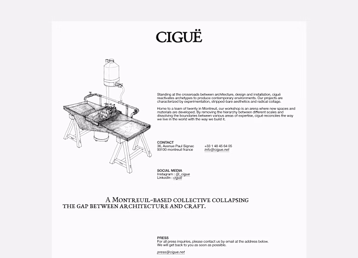 CIGUË Web Design and Visual Language