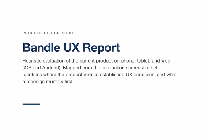 UX Audit for a Game