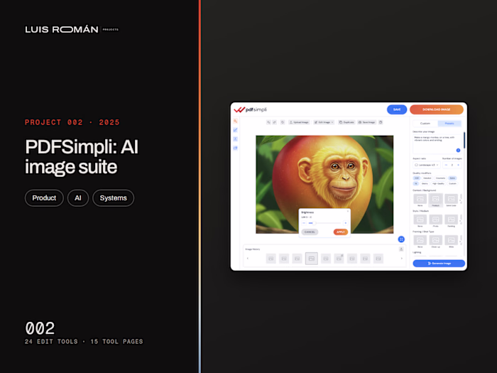 PDFSimpli AI Image Suite: complex AI tools, made simple