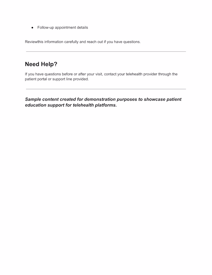 Telehealth Patient Education Starter Kit
