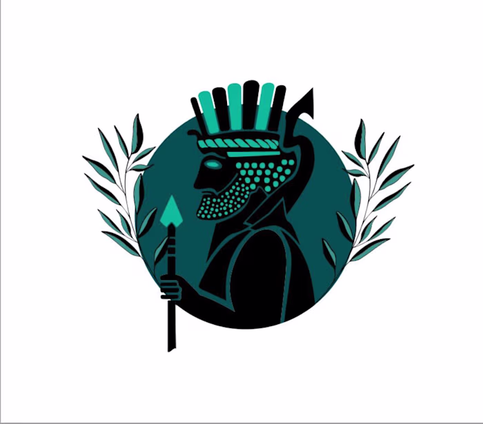 Persian soldier abstract LOGO