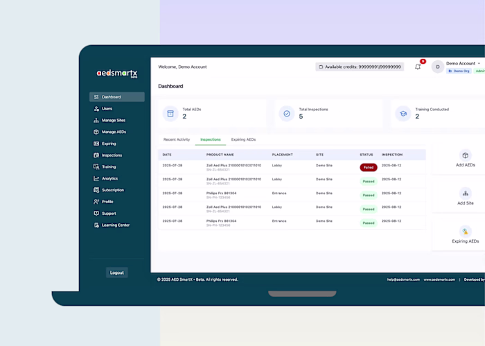 AED SmartX Website Development