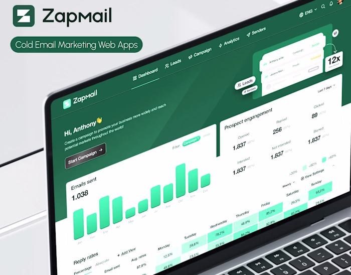 Zapmail - Cold Email Marketing Web App