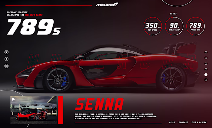 Car Website Header Design