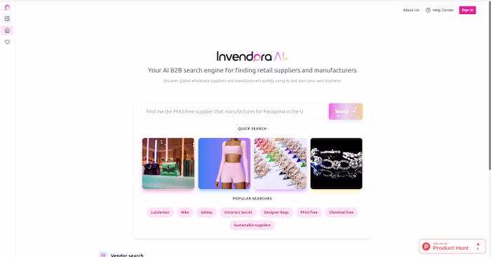 Invendora: AI-Powered B2B Search Platform

AI