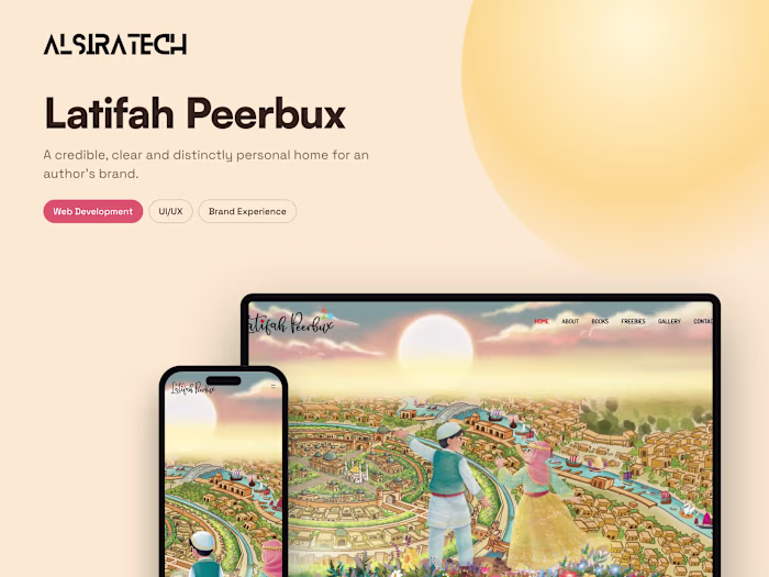 Latifah Peerbux Author Website Case Study