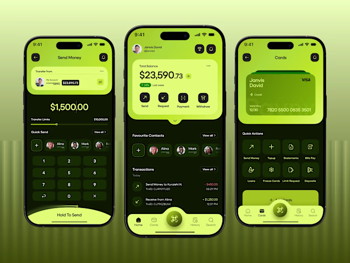Reimagined Fintech Mobile Banking App