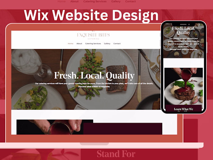 CATERING WEBSITE| WIX
