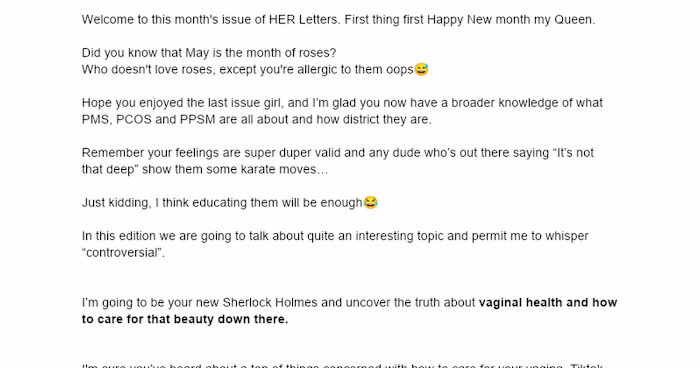 Debunking Vaginal Health Myths in HER Letters