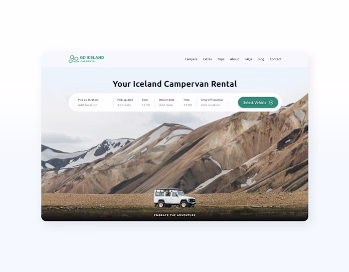 Go Iceland - Car rental platform