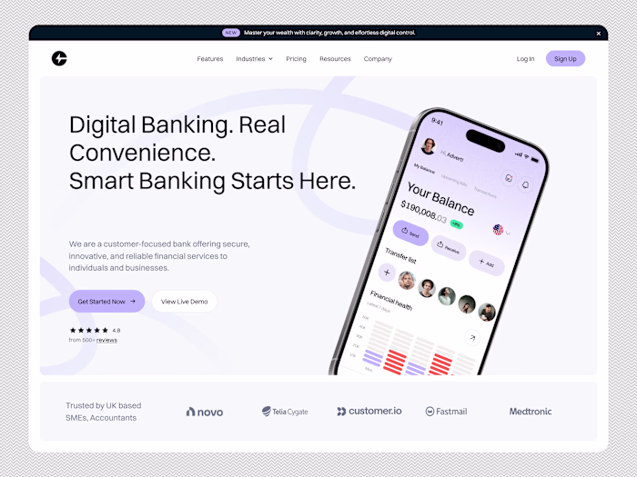 Next-Gen Digital Banking Platform UI Revamp