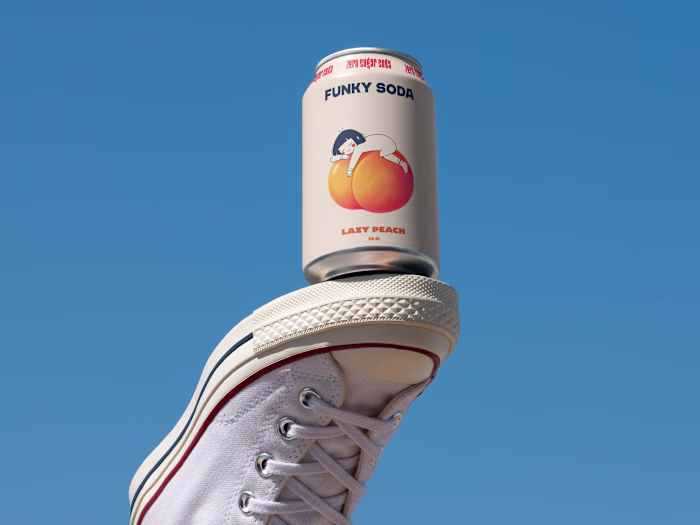 FUNKY SODA — Zero Sugar Soda Packaging & Brand Identity