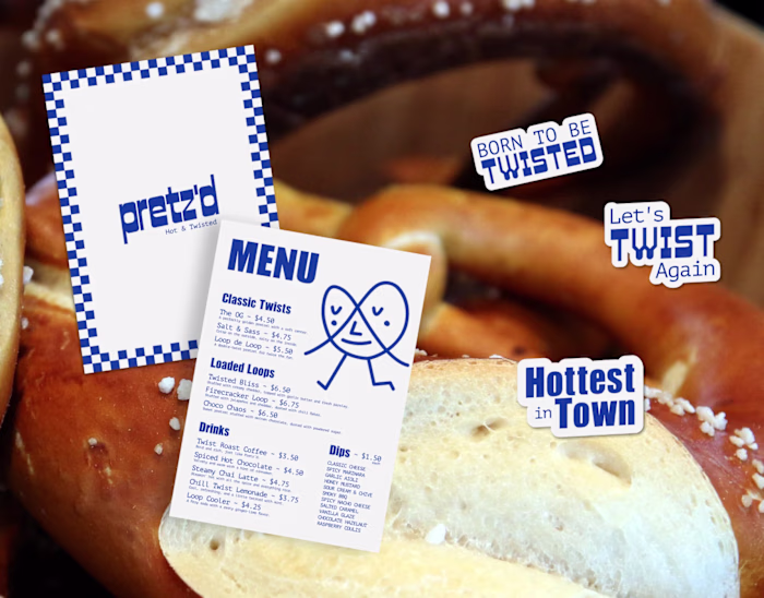 Pretzel Shop Brand Identity