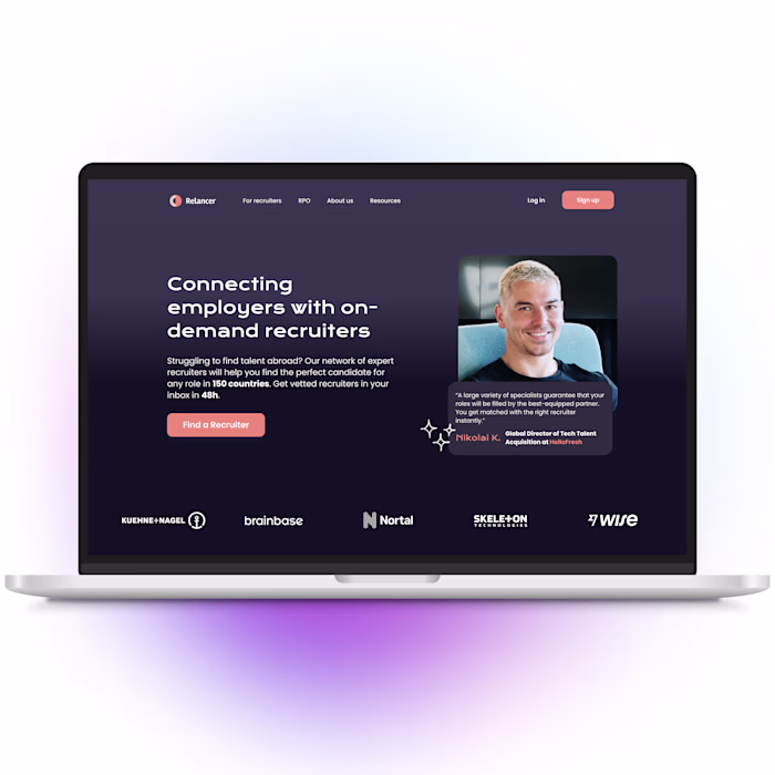 Relancer.com redesign and brand refresh