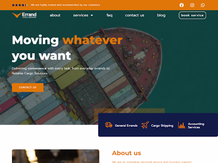 Logistics WordPress Website Design