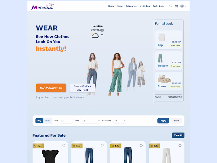 meraity.ai - Virtual-Try-On Platform