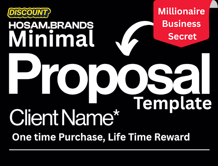 Get a Stunning Minimalist Job Proposal Template