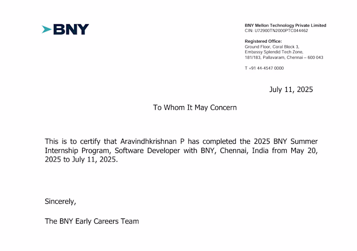 Project: AI-Driven Billing Intelligence System (BNY) Company...