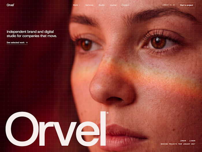 Orvel: Brand and Digital Studio Website