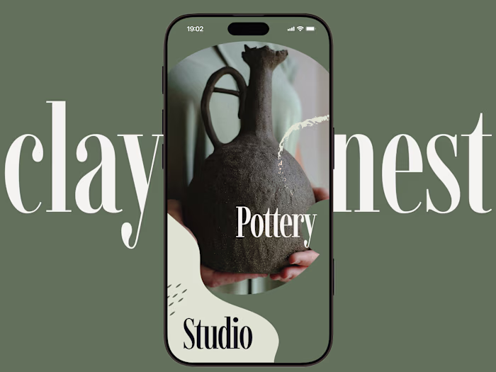 Claynext pottery studio website