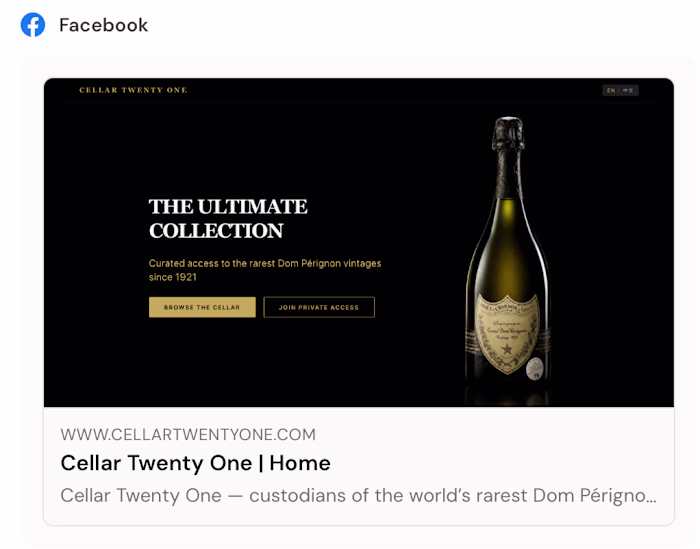 Cellar Twenty One — Luxury