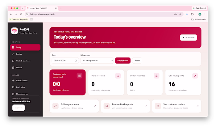 FieldOPS — Offline-Aware Field Sales Execution Platform